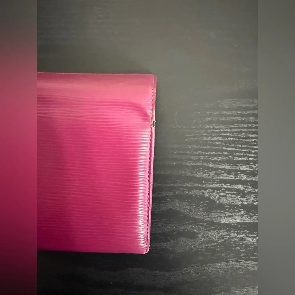 LOUIS VUITTON Portefeuille Sarah Long Wallet M60317 Epi Fuchsia Pink LV - Picture 10 of 13